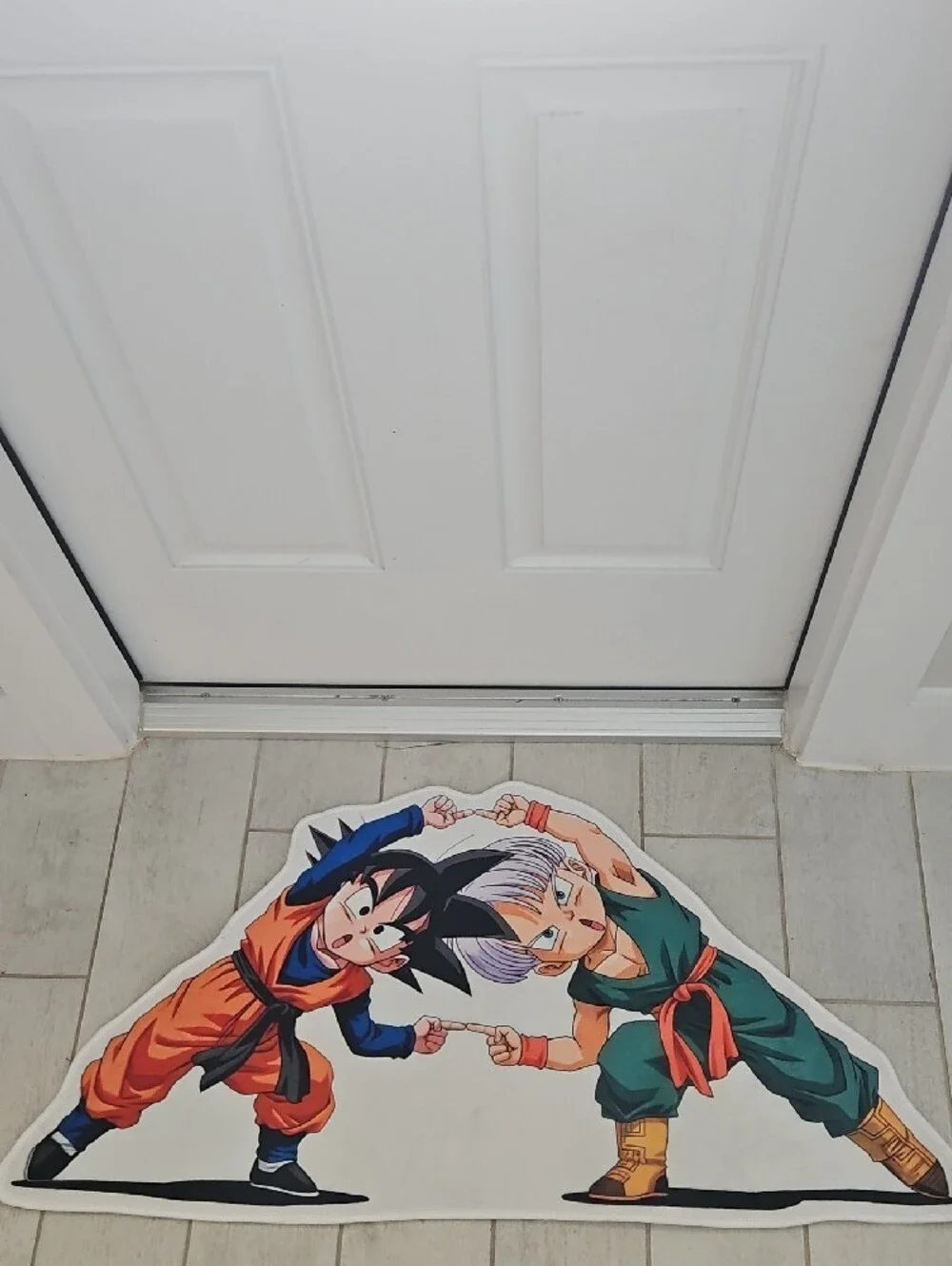 Dragon Ball Z Goku & Trunks Wall Decal - Bright Orange & Green